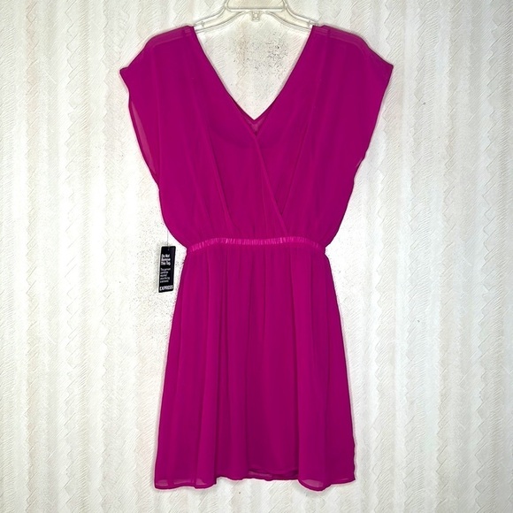 ❤️ 🆕 EXPRESS CHIFFON DRESS SIZE XS - Picture 5 of 5